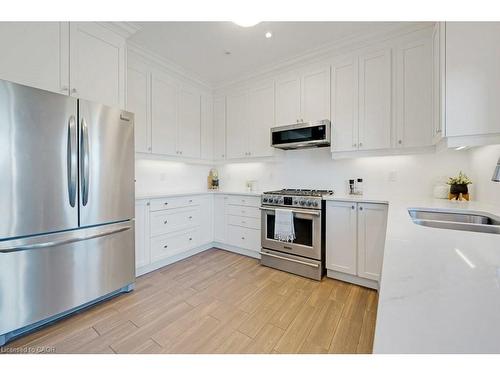 160 Freure Drive, Cambridge, ON - Indoor Photo Showing Kitchen With Stainless Steel Kitchen With Double Sink With Upgraded Kitchen
