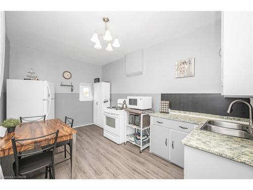 127 East Avenue N, Hamilton, ON - Indoor Photo Showing Kitchen With Double Sink