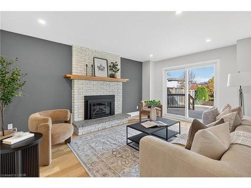 2347 Tweedsmuir Court, Burlington, ON - Indoor Photo Showing Living Room With Fireplace