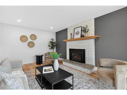 2347 Tweedsmuir Court, Burlington, ON - Indoor Photo Showing Living Room With Fireplace