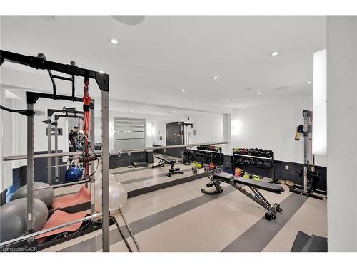 408-10 Concord Place, Grimsby, ON - Indoor Photo Showing Gym Room