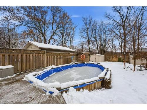34 Ramsey Crescent, Hamilton, ON - Outdoor With Above Ground Pool