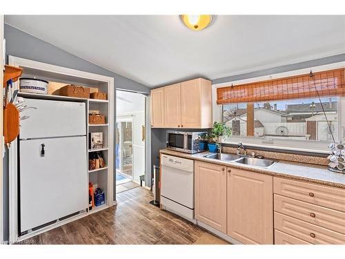 46 Adeline Avenue, Hamilton, ON - Indoor Photo Showing Kitchen With Double Sink