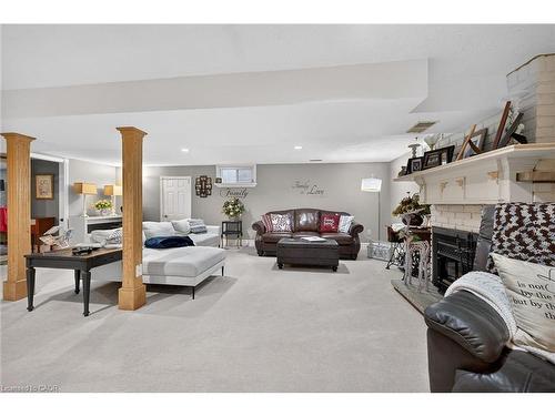 52 Lorne Avenue, Burford, ON - Indoor With Fireplace