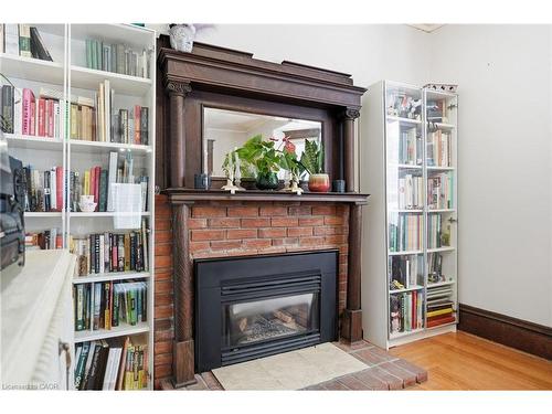 39 Stanley Street, Simcoe, ON - Indoor Photo Showing Living Room With Fireplace