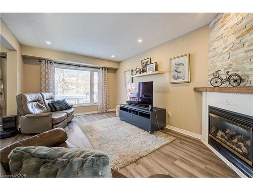 48 Karalee Crescent, Cambridge, ON - Indoor Photo Showing Living Room With Fireplace