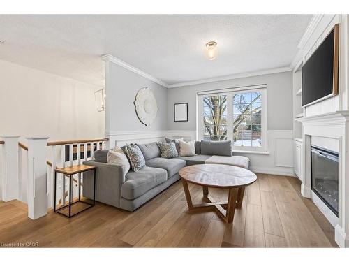 16 Forestgate Drive, Hamilton, ON - Indoor Photo Showing Living Room With Fireplace