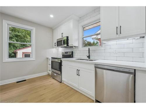 56 Dover Street, Waterloo, ON - Indoor Photo Showing Kitchen With Stainless Steel Kitchen With Double Sink