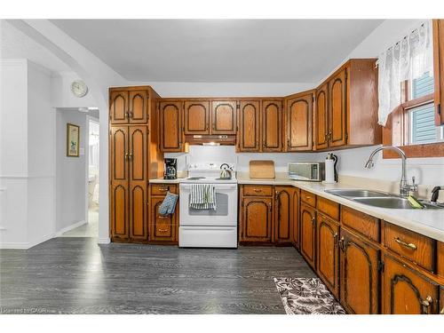 143 Walter Avenue S, Hamilton, ON - Indoor Photo Showing Kitchen With Double Sink