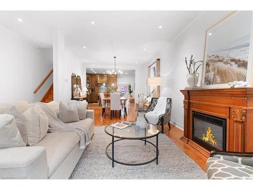 336 Emerald Street N, Hamilton, ON - Indoor Photo Showing Living Room With Fireplace
