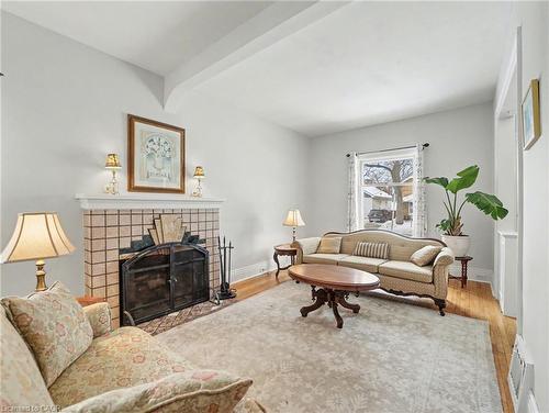11 Wells Avenue, Brantford, ON - Indoor Photo Showing Living Room With Fireplace