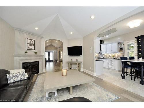27 Woodmans Court, Kitchener, ON - Indoor Photo Showing Living Room With Fireplace