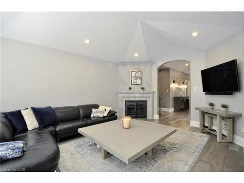 27 Woodmans Court, Kitchener, ON - Indoor Photo Showing Living Room With Fireplace