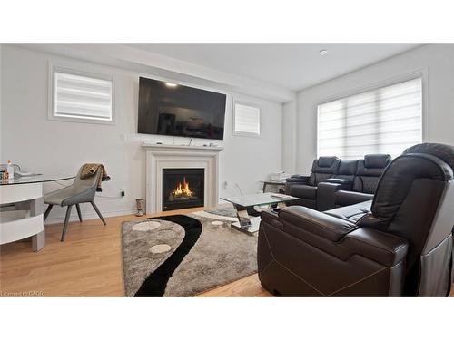 102 Strickland Avenue, Brantford, ON - Indoor Photo Showing Living Room With Fireplace