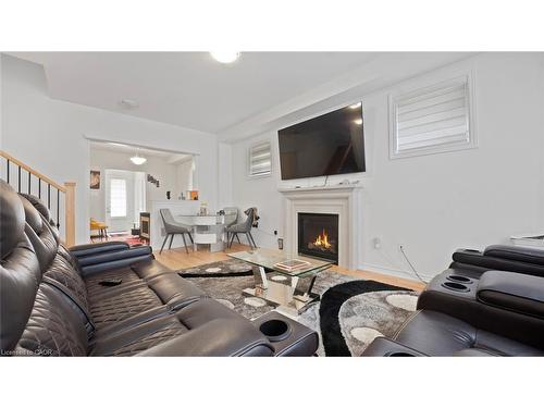 102 Strickland Avenue, Brantford, ON - Indoor Photo Showing Living Room With Fireplace