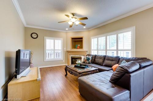 5191 Blue Spruce Avenue, Burlington, ON - Indoor Photo Showing Living Room With Fireplace