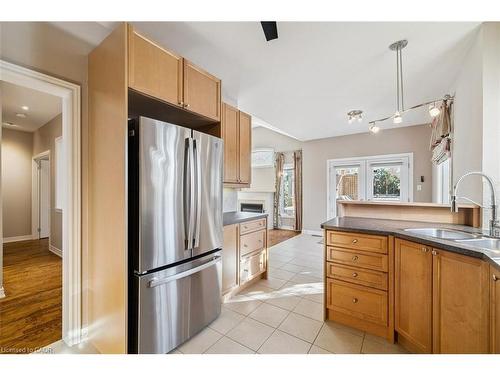 2428 Salcome Drive, Oakville, ON - Indoor Photo Showing Kitchen With Double Sink