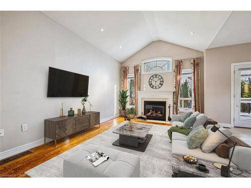 2428 Salcome Drive, Oakville, ON - Indoor Photo Showing Living Room With Fireplace