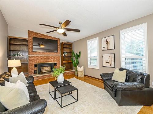 2137 Cleaver Avenue, Burlington, ON - Indoor Photo Showing Living Room With Fireplace