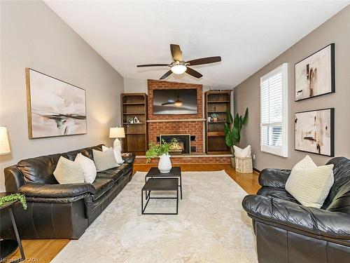 2137 Cleaver Avenue, Burlington, ON - Indoor Photo Showing Living Room With Fireplace