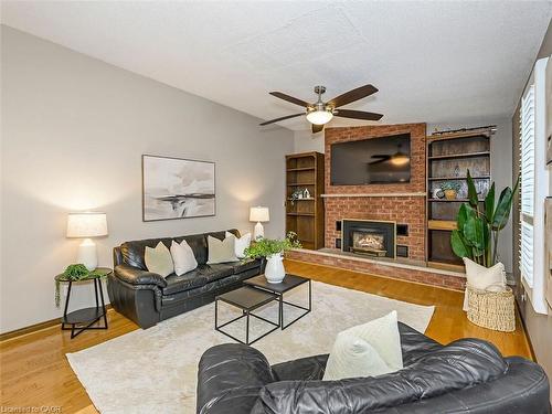 2137 Cleaver Avenue, Burlington, ON - Indoor Photo Showing Living Room With Fireplace
