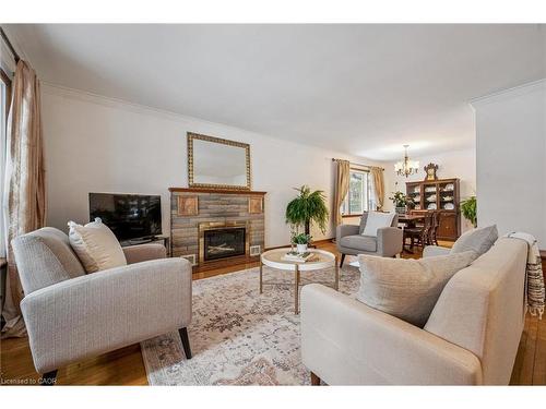 107 Westmount Road, Guelph, ON - Indoor Photo Showing Living Room With Fireplace