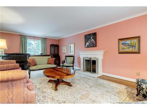 238 Penn Drive, Burlington, ON - Indoor Photo Showing Living Room With Fireplace