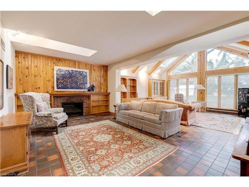 238 Penn Drive, Burlington, ON - Indoor Photo Showing Living Room With Fireplace