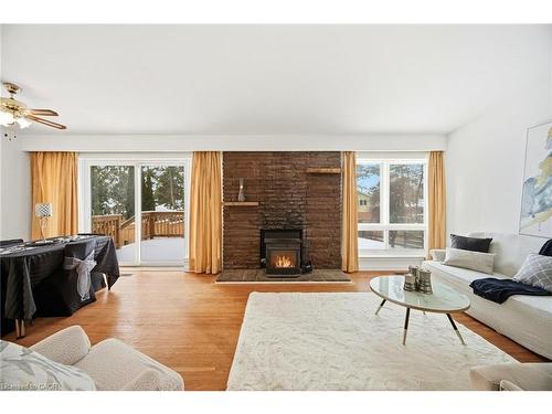 128 Hillcrest Drive, Whitby, ON - Indoor Photo Showing Living Room With Fireplace