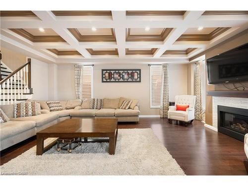 299- Upper Unit Moorlands Crescent, Kitchener, ON - Indoor Photo Showing Living Room With Fireplace