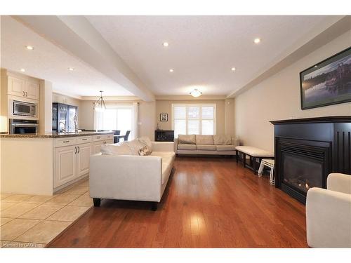 33 Huck Crescent, Kitchener, ON - Indoor Photo Showing Living Room With Fireplace