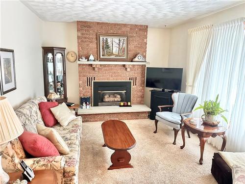 248 Howard Street, Waterford, ON - Indoor Photo Showing Living Room With Fireplace
