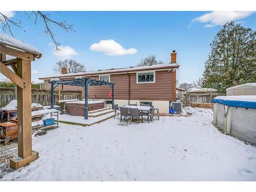 38 Questor Court, Hamilton, ON - Outdoor With Above Ground Pool With Deck Patio Veranda With Exterior