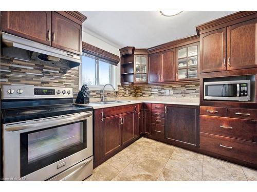 23 Tamvale Crescent, Kitchener, ON - Indoor Photo Showing Kitchen With Double Sink