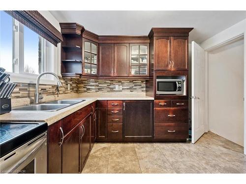 23 Tamvale Crescent, Kitchener, ON - Indoor Photo Showing Kitchen With Double Sink