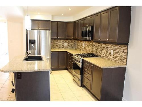 27 Waterbridge Street, Stoney Creek, ON - Indoor Photo Showing Kitchen With Double Sink With Upgraded Kitchen