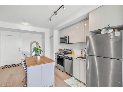 412-859 The Queensway, Toronto, ON - Indoor Photo Showing Kitchen With Stainless Steel Kitchen