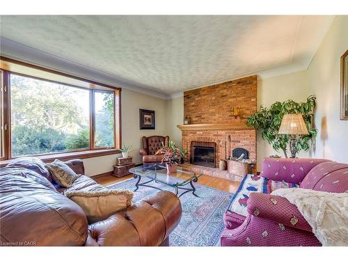 4447 Lakeshore Road, Burlington, ON - Indoor Photo Showing Living Room With Fireplace