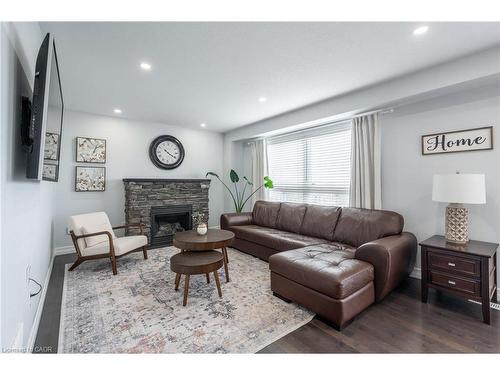 141 Voyager Pass, Binbrook, ON - Indoor Photo Showing Living Room With Fireplace