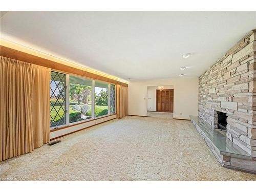 6828 Third Line, Chatham, ON - Indoor With Fireplace