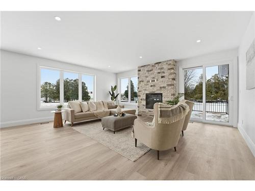 130 La Salette Road, La Salette, ON - Indoor Photo Showing Living Room With Fireplace