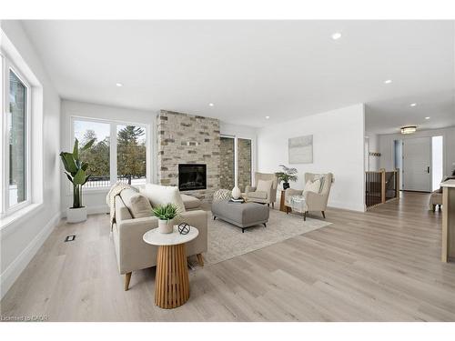 130 La Salette Road, La Salette, ON - Indoor Photo Showing Living Room With Fireplace