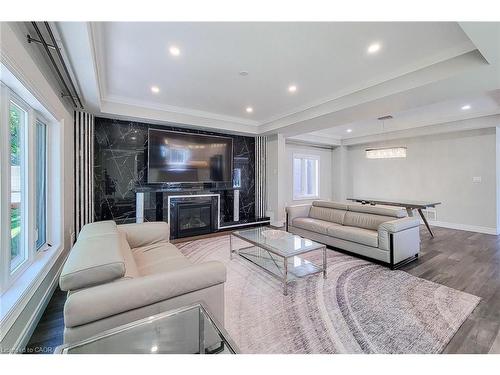 5-1261 Mohawk Road W, Ancaster, ON - Indoor Photo Showing Living Room With Fireplace