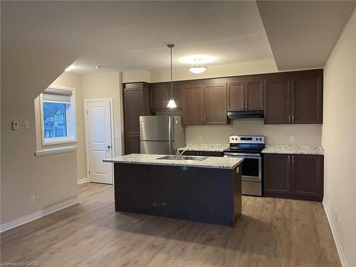 1B-155 Thomas Slee Drive, Kitchener, ON - Indoor Photo Showing Kitchen With Double Sink