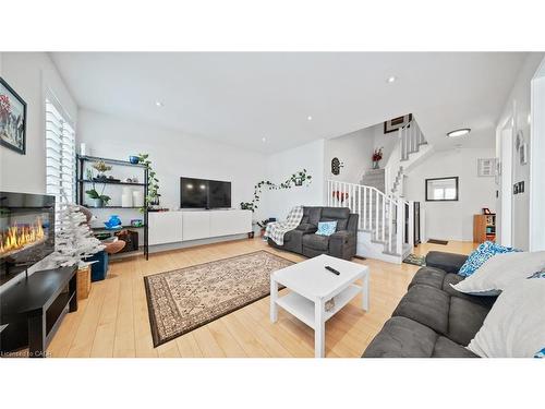 93 Gillespie Drive, Brantford, ON - Indoor Photo Showing Living Room With Fireplace