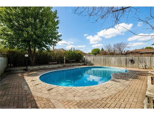 801 Syer Drive, Milton, ON - Outdoor With In Ground Pool With Deck Patio Veranda With Backyard