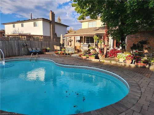 801 Syer Drive, Milton, ON - Outdoor With In Ground Pool With Deck Patio Veranda