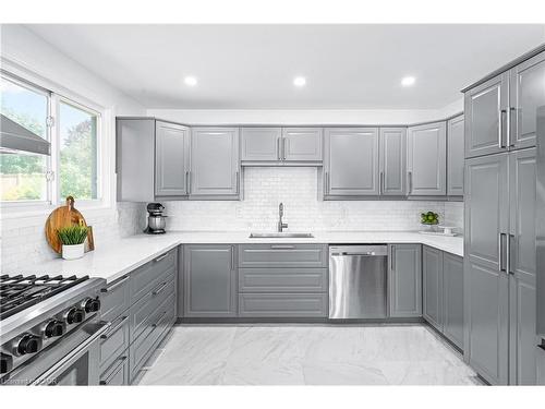 173 Bellingham Drive, Hamilton, ON - Indoor Photo Showing Kitchen With Upgraded Kitchen