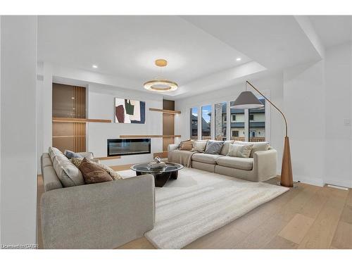 382 Southcote Road, Ancaster, ON - Indoor Photo Showing Living Room With Fireplace