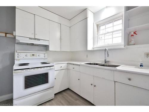 46 Plains Road E, Burlington, ON - Indoor Photo Showing Kitchen With Double Sink